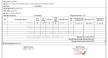 Mẫu hóa đơn điện tử theo Thông tư 78 và Nghị Định 123